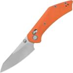 GEO Knife DIVID Stonewash M390 Blade, Orange G10 GEO2507H
