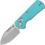 GEO Knife Belluf Stonewash M390 Blade, Tiffany Blue G10 GEO2508B
