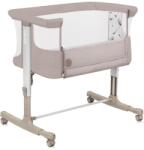 Lionelo Patut co-sleeper Lionelo Aurora 3 in 1, cu leganare, setare unghiulara si saltea inclusa, 0 luni+, Bej (LO-AURORA_BEIGE_CAPPUCCINO)