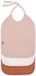Lassig Бебешки лигавници Lassig - Medium, 3 броя, Powder Pink/ Milky/Rust (4042183427676) - baby