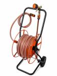 RICHMANN Furtun cu carucior metalic pentru gradina, pistol de stropit, 1/2, 30+2 m, 6 straturi, antirasucire, Richmann Exclusive (149204)