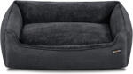 FEANDREA Pat pentru caini XL, husa detasabila si lavabila, margini inaltate, baza antiderapanta, 110x75x27 cm, gri inchis (EZ-PGW012G01)