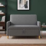 vidaXL Sofa cu Spatiu de Depozitare Gri închis 122 x 78 x 87 cm GartenMobel Dekor (42036892) Canapea