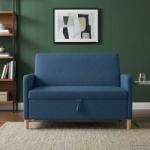 vidaXL Sofa cu Spatiu de Depozitare albastru 122 x 78 x 87 cm GartenMobel Dekor (42036899) Canapea