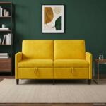 vidaXL Sofa cu Spatiu de Depozitare Galben 152 x 78 x 87 cm Poliester GartenMobel Dekor (42036940) Canapea