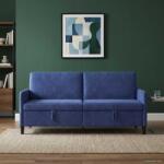 vidaXL Sofa cu Spatiu de Depozitare Albastru Politie 192 x 78 x 87 cm GartenMobel Dekor (42037001) Canapea