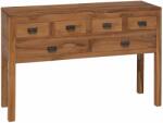 vidaXL Bufet natural 110 x 35 x 75, 5 cm Lemn solid de tec GartenMobel Dekor (42024261) Comoda