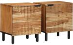 vidaXL Noptiere 2 buc. 40x33x46 cm, lemn masiv de salcam GartenMobel Dekor (4017753)