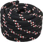 vidaXL Sfoara de Barca 25 m 4 Negru si rosu PP GartenMobel Dekor (42029563)
