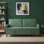 vidaXL Sofa cu Spatiu de Depozitare Verde Marii 172 x 78 x 87 cm GartenMobel Dekor (42036972) Canapea