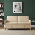 vidaXL Sofa cu Spatiu de Depozitare Crem 172 x 78 x 87 cm Poliester GartenMobel Dekor (42036954) Canapea