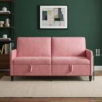 vidaXL Sofa cu Spatiu de Depozitare Roz 172 x 78 x 87 cm Poliester GartenMobel Dekor (42036965) Canapea