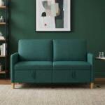 vidaXL Sofa cu Spatiu de Depozitare Verde închis 152 x 78 x 87 cm GartenMobel Dekor (42036924) Canapea