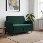 vidaXL Sofa cu Spatiu de Depozitare Verde închis 122 x 78 x 87 cm GartenMobel Dekor (42036907) Canapea