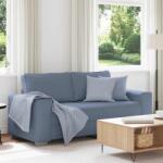 vidaXL Canapea extensibila albastra, 180x77x82 cm, material catifea reiata GartenMobel Dekor (4105203) Canapea