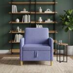 vidaXL Sofa cu Spatiu de Depozitare Albastru Jeans 72 x 78 x 87 cm GartenMobel Dekor (42036876) Canapea