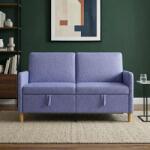 vidaXL Sofa cu Spatiu de Depozitare Albastru Jeans 152 x 78 x 87 cm GartenMobel Dekor (42036932) Canapea