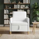 vidaXL Sofa cu Spatiu de Depozitare Alb 72 x 78 x 87 cm Poliester GartenMobel Dekor (42036874) Canapea