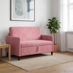 vidaXL Sofa cu Spatiu de Depozitare Roz 122 x 78 x 87 cm Poliester GartenMobel Dekor (42036909) Canapea
