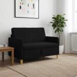 vidaXL Sofa cu Spatiu de Depozitare Negru 122 x 78 x 87 cm Poliester GartenMobel Dekor (42036893) Canapea