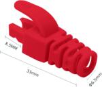 ASYTECH Networking Manson protectie mufa RJ45 rosu (100buc) RJ45-CAP-RD (RJ45-CAP-RD)