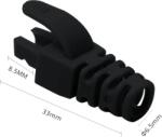 ASYTECH Networking Manson protectie mufa RJ45, negru (100buc) RJ45-CAP-BK (RJ45-CAP-BK)
