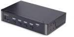 StarTech . com D86A2-4-PORT-8K-KVM, 7680 x 4320 pixelek, 8K Ultra HD, 36 W, Fekete (D86A2-4-PORT-8K-KVM)