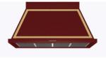 ILVE Hota decorativa Ilve Nostalgie ABN120, 120 cm, 1 motor, 4 viteze, 750 m3/h, clasa A, rosu burgundy Hota