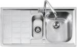 Barazza Chiuveta Bucatarie Barazza B_level 1llv100/s, Cu 1+1/2 Cuve Si Picurator / Stanga, Incasso, Inox (1llv100/s) Chiuveta