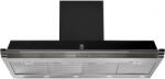 Steel Cucine Hota decorativa STEEL Ascot 120, 120 cm, 1 motor, 4 viteze, 900 m3/h, panou control soft touch, inox / negru Hota