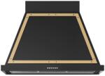 ILVE Hota decorativa Ilve Nostalgie ABN90, 90 cm, 1 motor, 4 viteze, 750 m3/h, clasa A, negru lucios Hota