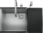 Barazza Chiuveta Bucatarie Barazza Quadra R. 12 1qr7040iqk, Full Kit, Semifilo, Inox (1qr7040iqk) Chiuveta