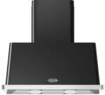 ILVE Hota decorativa Ilve Majestic AM90 , 90 cm, 1 motor, 4 viteze, 890 m3/h, clasa A, negru lucios Hota