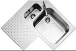 Barazza Chiuveta Bucatarie Pe Colt Barazz Select 1is9090s, Cu 1 + 1/2 Cuve Si Picurator / Stanga, Incasso, Inox (1is9090s) Chiuveta