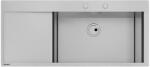 Foster Chiuveta Bucatarie Foster New Wave 1416 001, Cu Picurator / Stanga, Inox Periat (new Wave 1416 001) Chiuveta