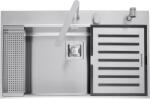 Barazza Chiuveta Bucatarie Barazza B_free 1lbf91k, Kit Accesorii + Baterie, Incasso, Inox (1lbf91k) Chiuveta