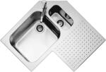 Barazza Chiuveta Bucatarie Pe Colt Barazz Select 1is9090d, Cu 1 + 1/2 Cuve Si Picurator / Dreapta, Incasso, Inox (1is9090d) Chiuveta