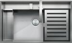 Barazza Chiuveta Bucatarie Barazza Lab 1llb91k, Kit Accesorii + Baterie, Filotop / Semifilo, Inox (1llb91k) Chiuveta