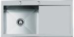 FOSTER Italy Chiuveta Bucatarie Foster Quadra 1213 052, Cu Picurator / Dreapta, Inox Periat Chiuveta