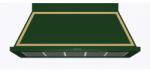 ILVE Hota decorativa Ilve Nostalgie ABN150, 150 cm, 1 motor, 4 viteze, 750 m3/h, clasa A, verde Hota