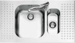 Barazza Chiuveta Bucatarie Barazza Select 1is9060, Cu 1+1/2 Cuve Si Picurator / Stanga / Dreapta, Incasso, Inox (1is9060) Chiuveta