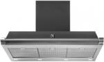 Steel Cucine Hota decorativa STEEL Ascot 90, 90 cm, 1 motor, 4 viteze, 900 m3/h, panou control soft touch, inox / negru antracit Hota