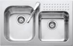 Barazza Chiuveta Bucatarie Barazz Select 1is8060/2, Cu 2 Cuve, Incasso, Inox (1is8060/2) Chiuveta