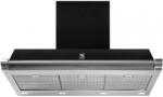 Steel Cucine Hota decorativa STEEL Ascot 90, 90 cm, 1 motor, 4 viteze, 900 m3/h, panou control soft touch, inox / negru Hota