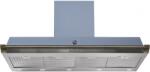Steel Cucine Hota decorativa STEEL Ascot 120, 120 cm, 1 motor, 4 viteze, 900 m3/h, panou control soft touch, inox / albastru Hota