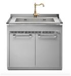 Steel Cucine Masca Cu Chiuveta Bucatarie Steel Ascot A9s-l1g, 2 Usi, Inox (a9s-l1g) Chiuveta