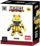 Nice Set construcție Robot Galben - erou transformabil, 221 piese (NC78108)