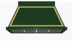 ILVE Hota decorativa Ilve Nostalgie ABN120, 120 cm, 1 motor, 4 viteze, 750 m3/h, clasa A, verde Hota