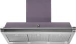 Steel Cucine Hota decorativa STEEL Ascot 90, 90 cm, 1 motor, 4 viteze, 900 m3/h, panou control soft touch, inox / mov Hota