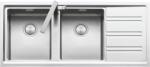Barazza Chiuveta Bucatarie Barazz Easy 1les12rd, Cu 2 Cuve + Picurator / Dreapta, Incasso, Inox (1les12rd) Chiuveta